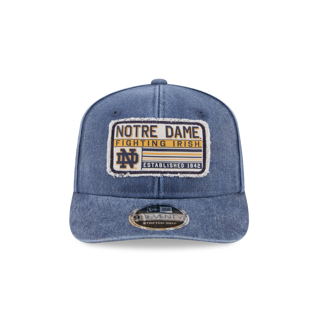 Notre Dame Fighting Irish Faded Patch 9SEVENTY Stretch-Snap Hat