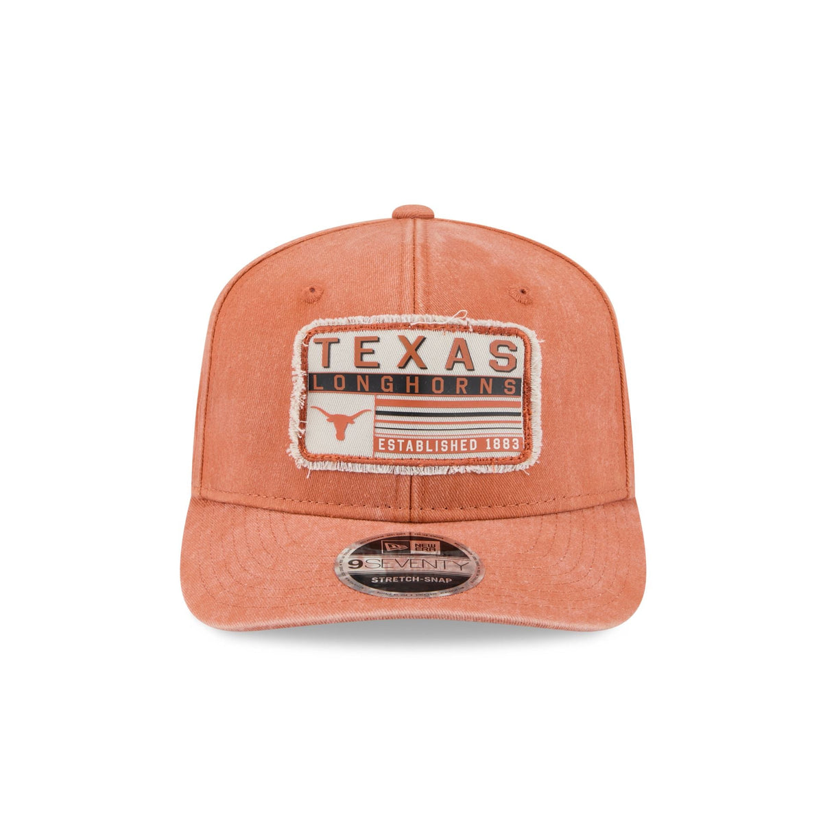 Texas Longhorns Faded Patch 9SEVENTY Stretch-Snap Hat