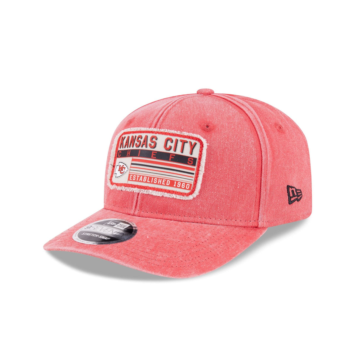 Kansas City Chiefs Faded Patch 9SEVENTY Stretch-Snap Hat