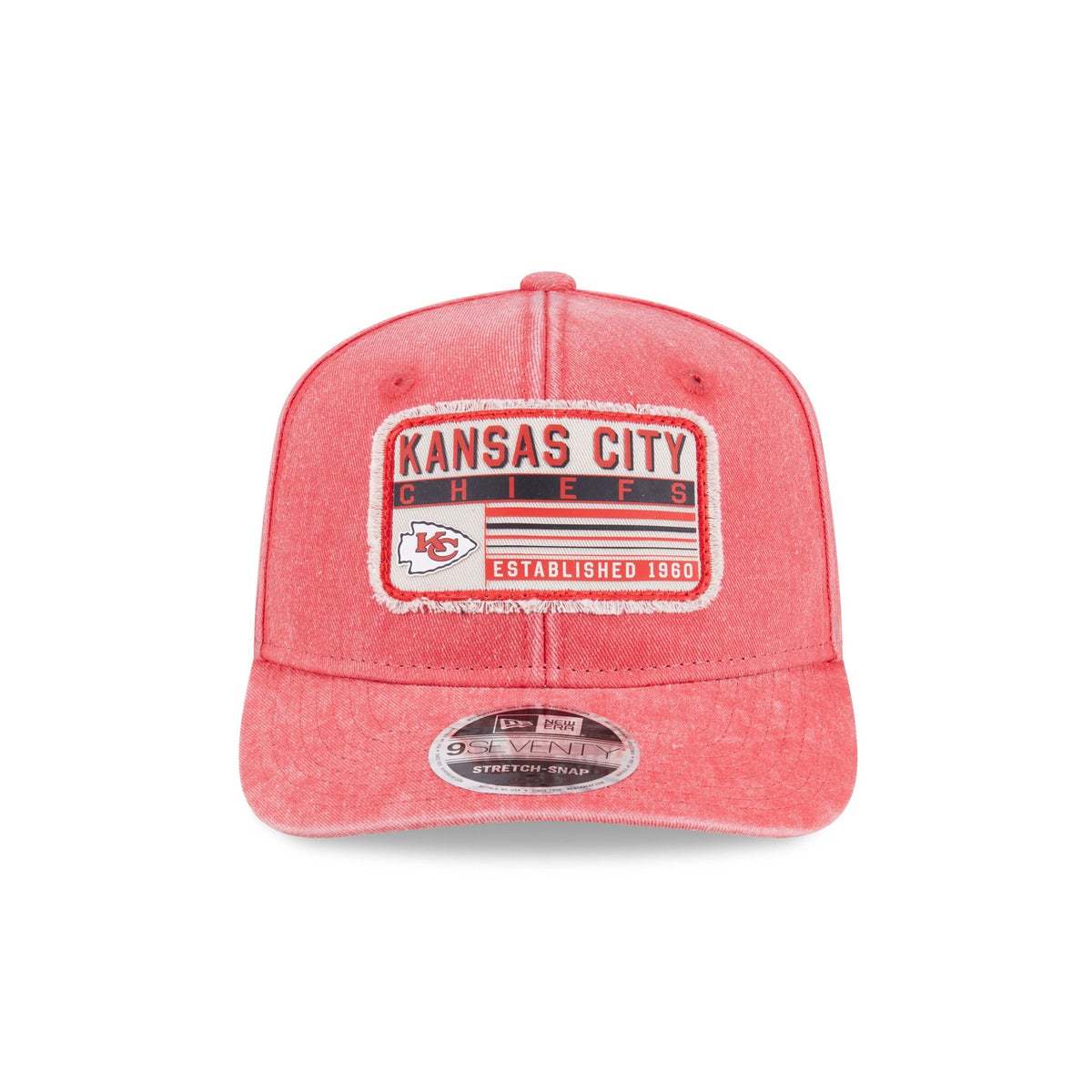 Kansas City Chiefs Faded Patch 9SEVENTY Stretch-Snap Hat