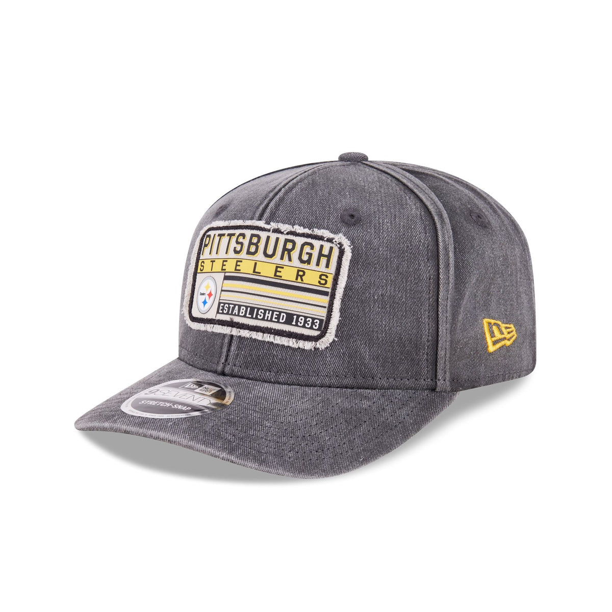 Pittsburgh Steelers Faded Patch 9SEVENTY Stretch-Snap Hat