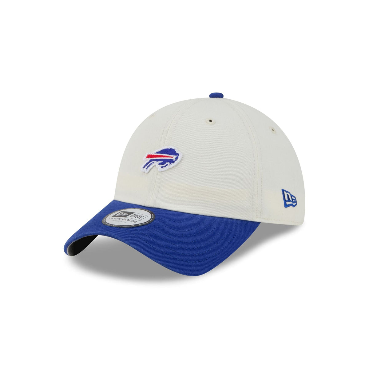 Buffalo Bills Mini Logo Chrome White Casual Classic Adjustable Hat
