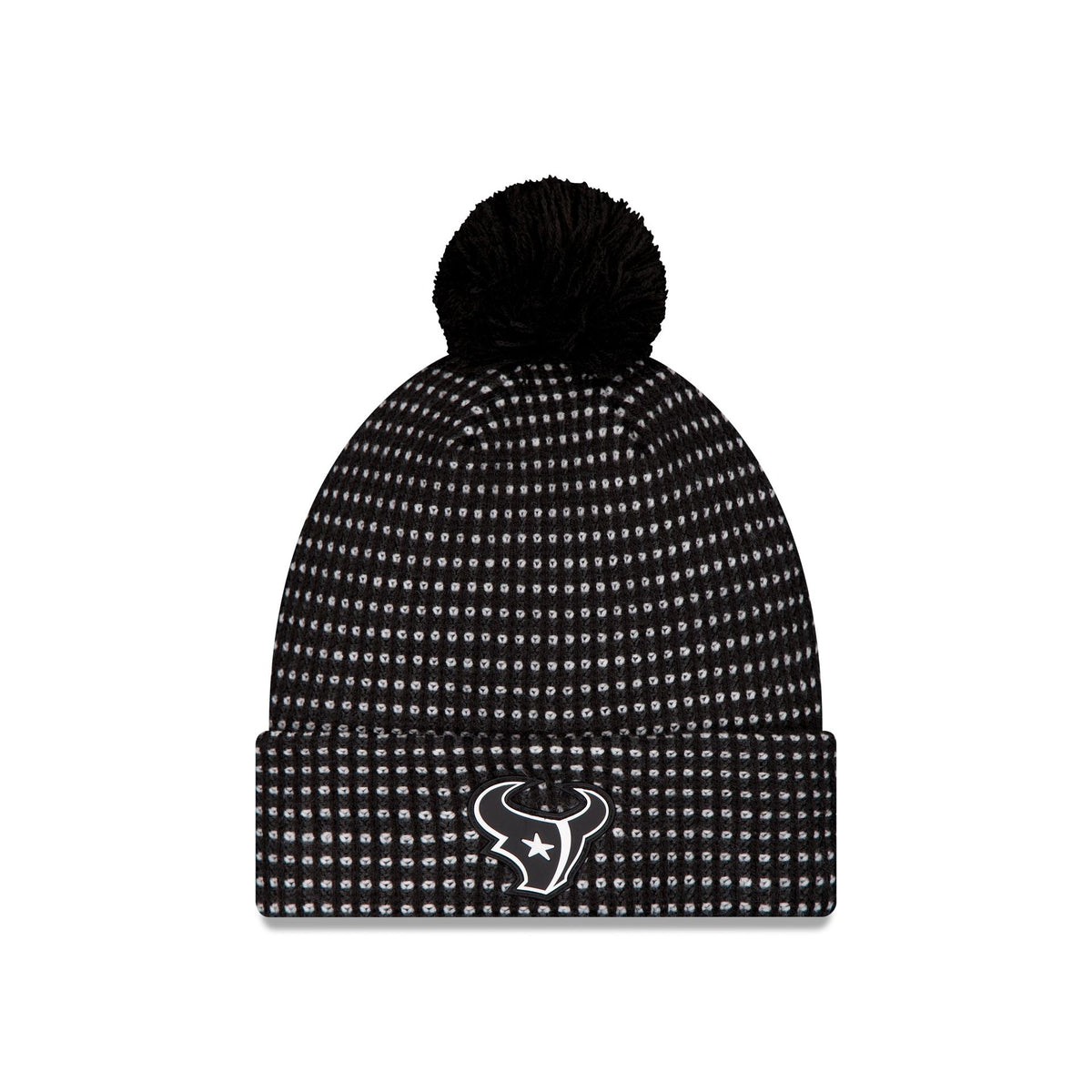 Houston Texans 2026 Sideline Cold Weather Black Pom Knit Hat