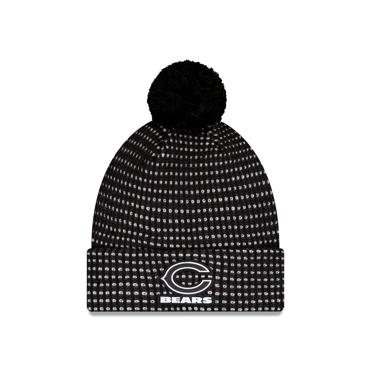Chicago Bears 2026 Sideline Cold Weather Black Pom Knit Hat