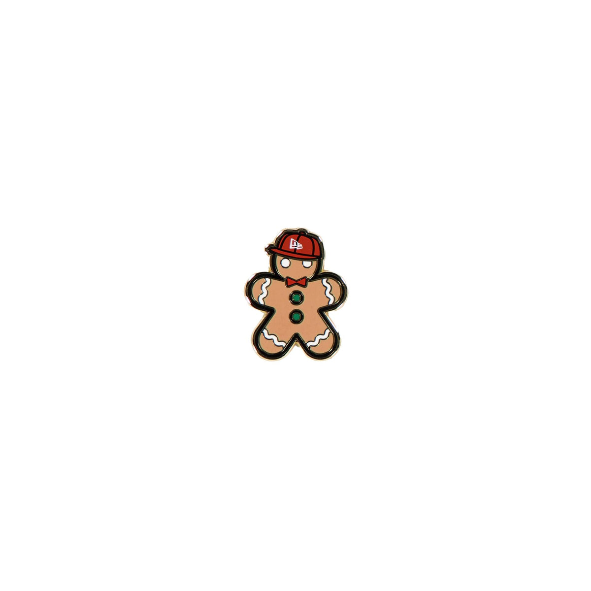 New Era Cap Gingerbread Pin
