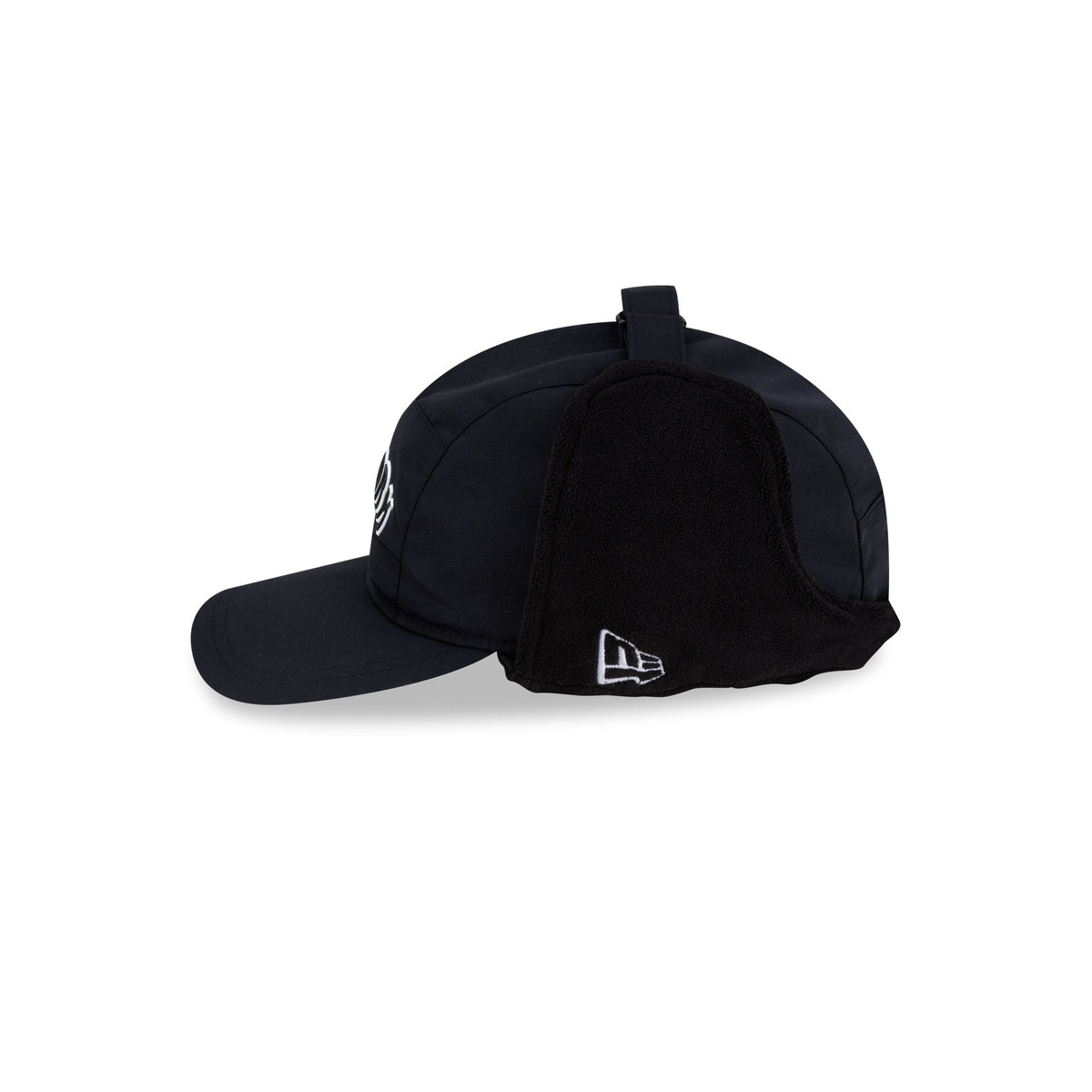 New York Yankees Black Fleece Dog Ear Camper Adjustable Hat