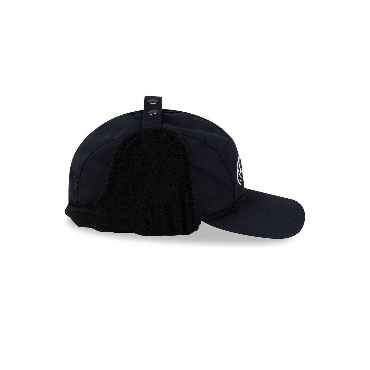 New York Yankees Black Fleece Dog Ear Camper Adjustable Hat