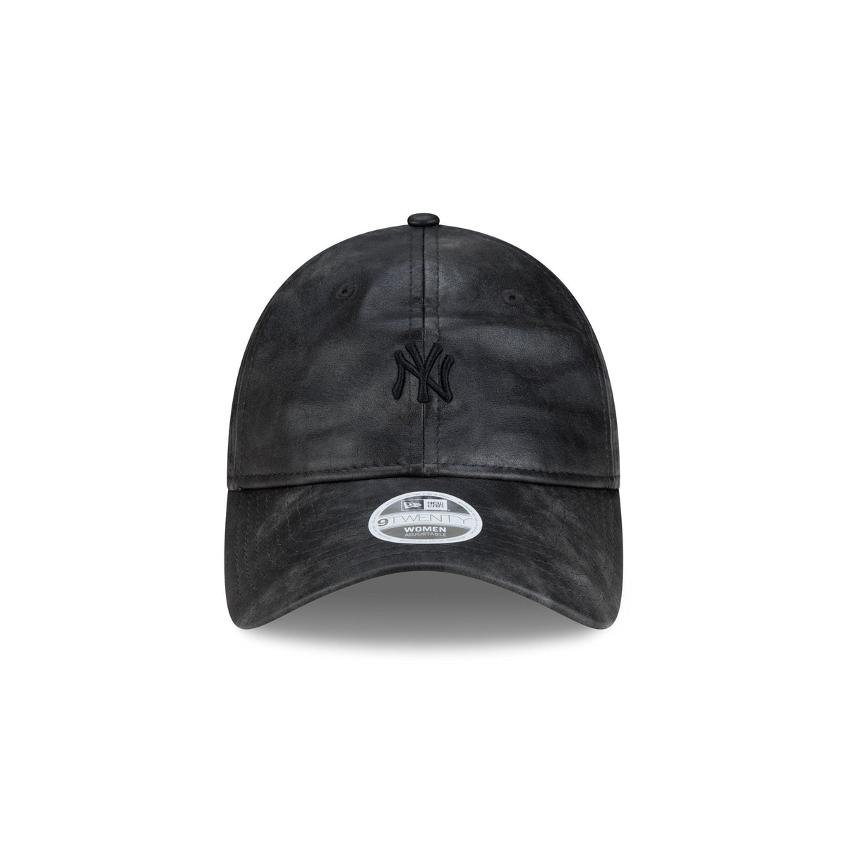 New York Yankees Washed Faux Leather Women's 9TWENTY Adjustable Hat