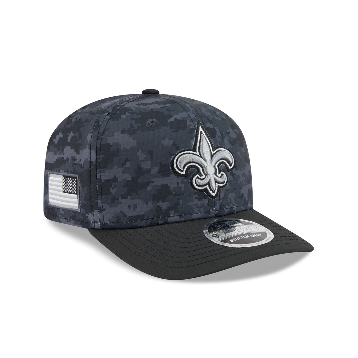 New Orleans Saints 2026 Salute to Service 9SEVENTY Stretch-Snap Hat