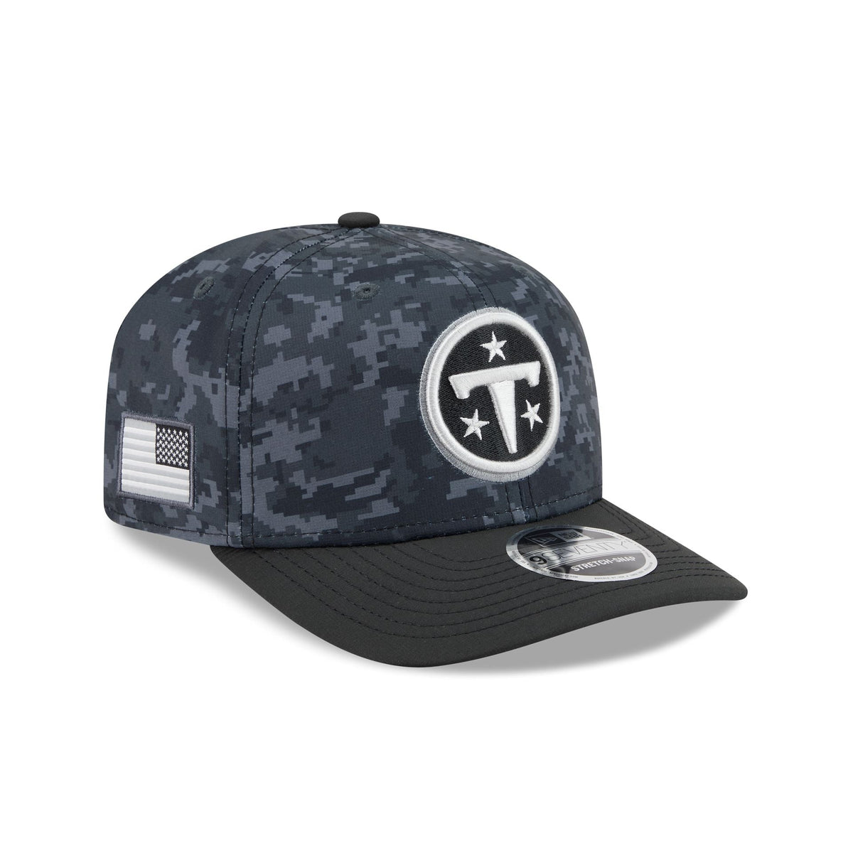 Tennessee Titans 2026 Salute to Service 9SEVENTY Stretch-Snap Hat