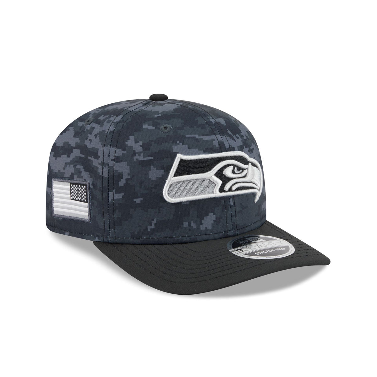 Seattle Seahawks 2026 Salute to Service 9SEVENTY Stretch-Snap Hat