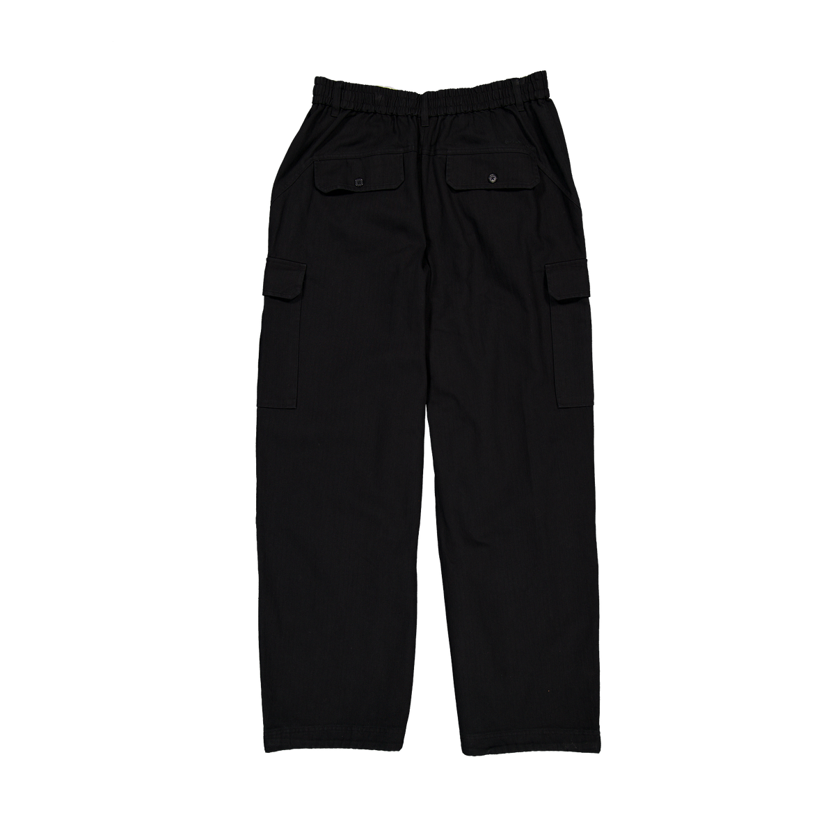 New Era Branded Cap Commuters Black Loose Cargo Pants