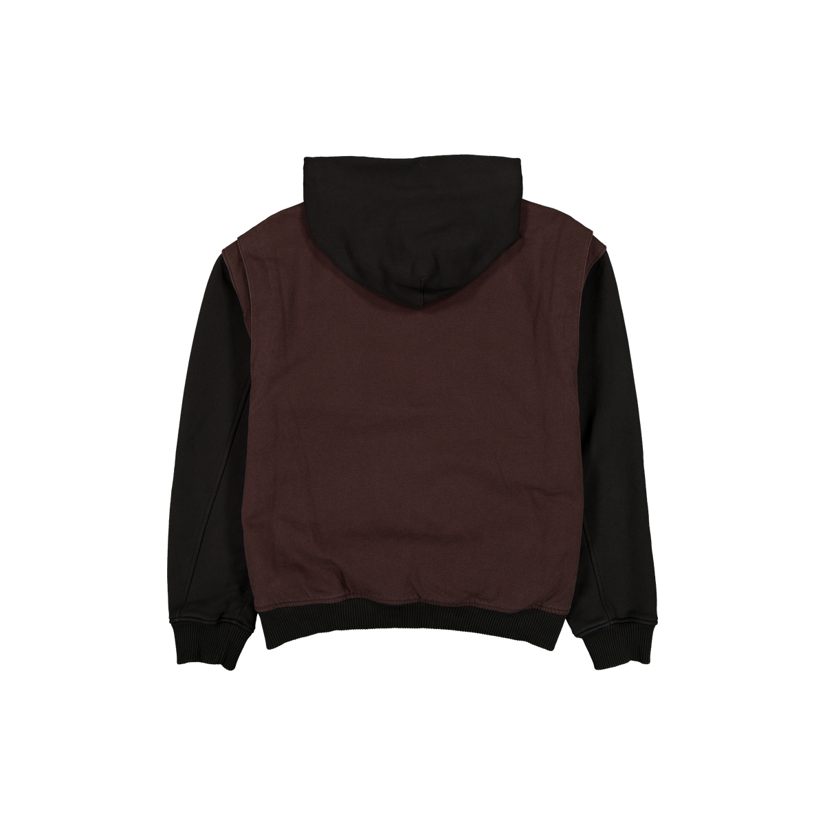 New Era Branded Cap Commuters Bomber Knit Dark Brown Full-Zip Hoodie