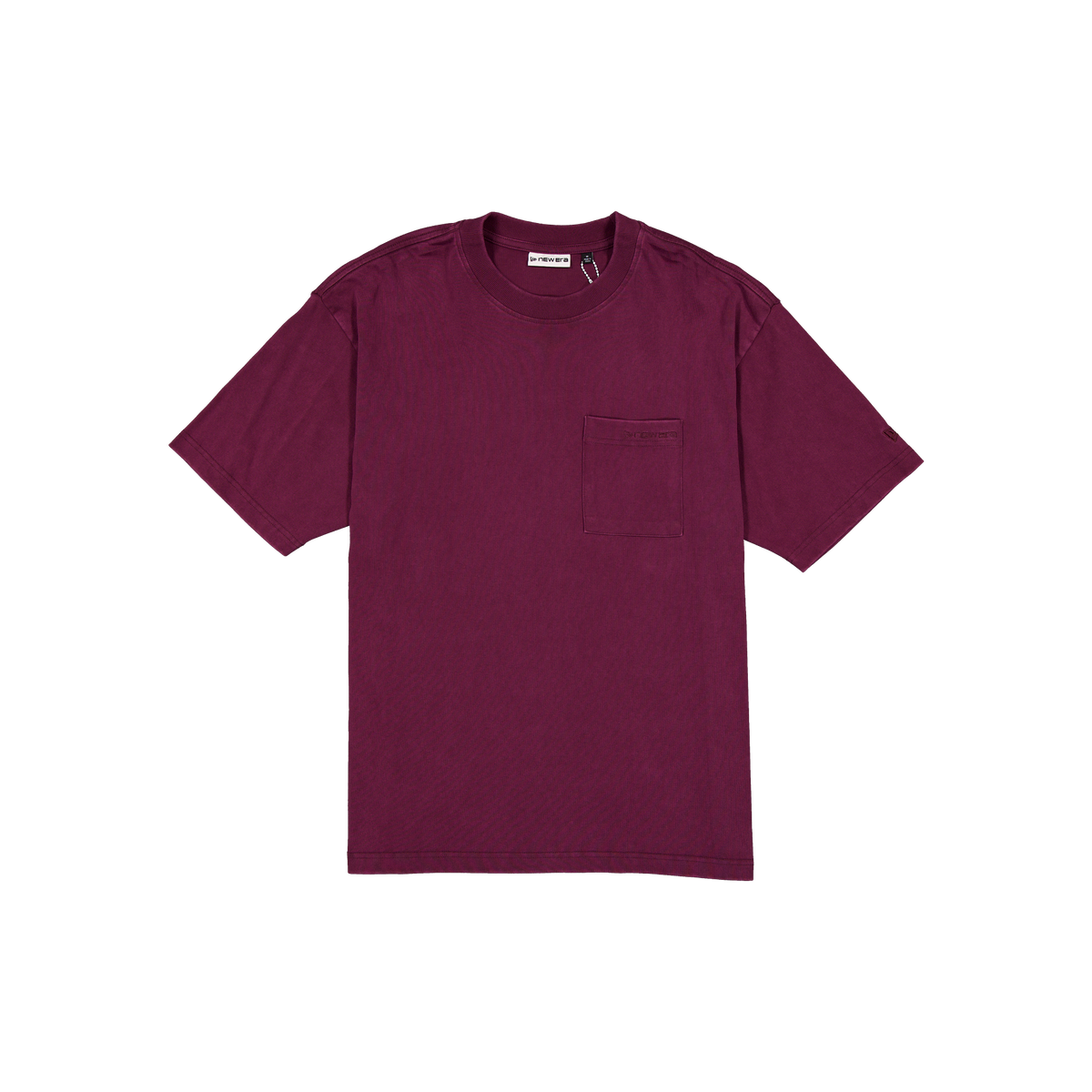 New Era Branded Alden II Heavyweight Maroon Pocket T-Shirt