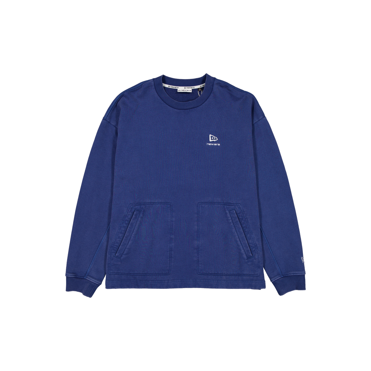 New Era Branded Alden II Carbon Navy Crewneck