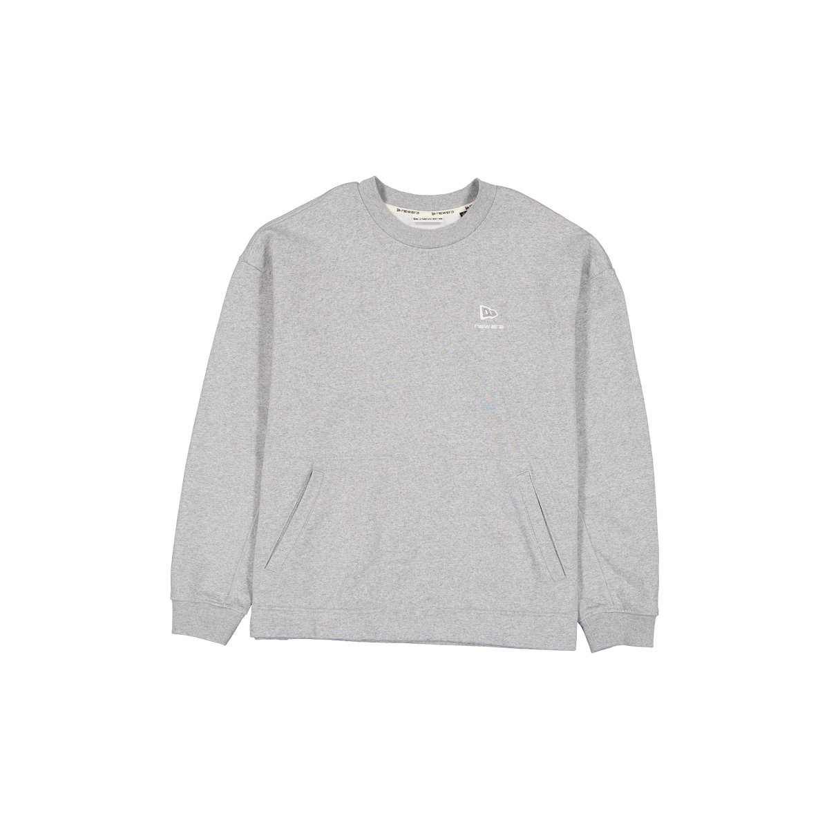 New Era Branded Alden II Heather Gray Crewneck