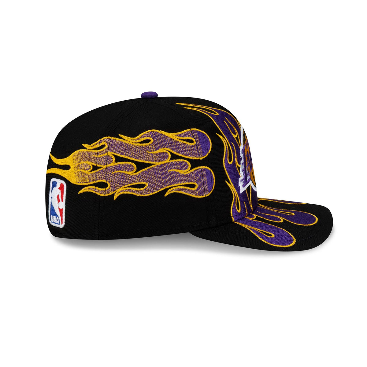 Nice Kicks x Los Angeles Lakers Y2K Flames 9FIFTY Original Fit Snapback Hat