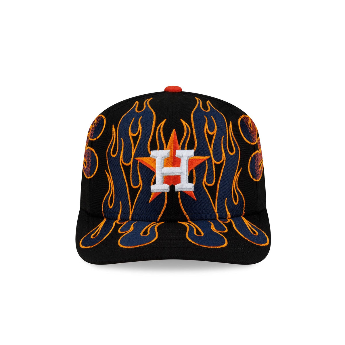 Nice Kicks x Houston Astros Y2K Flames 9FIFTY Original Fit Snapback Hat