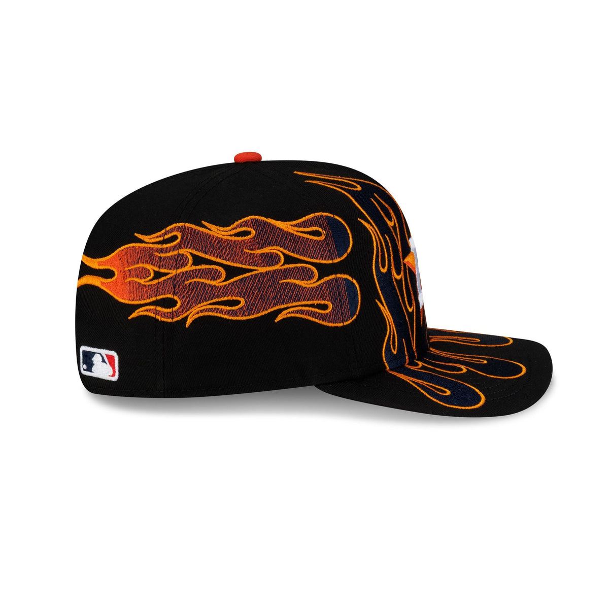 Nice Kicks x Houston Astros Y2K Flames 9FIFTY Original Fit Snapback Hat
