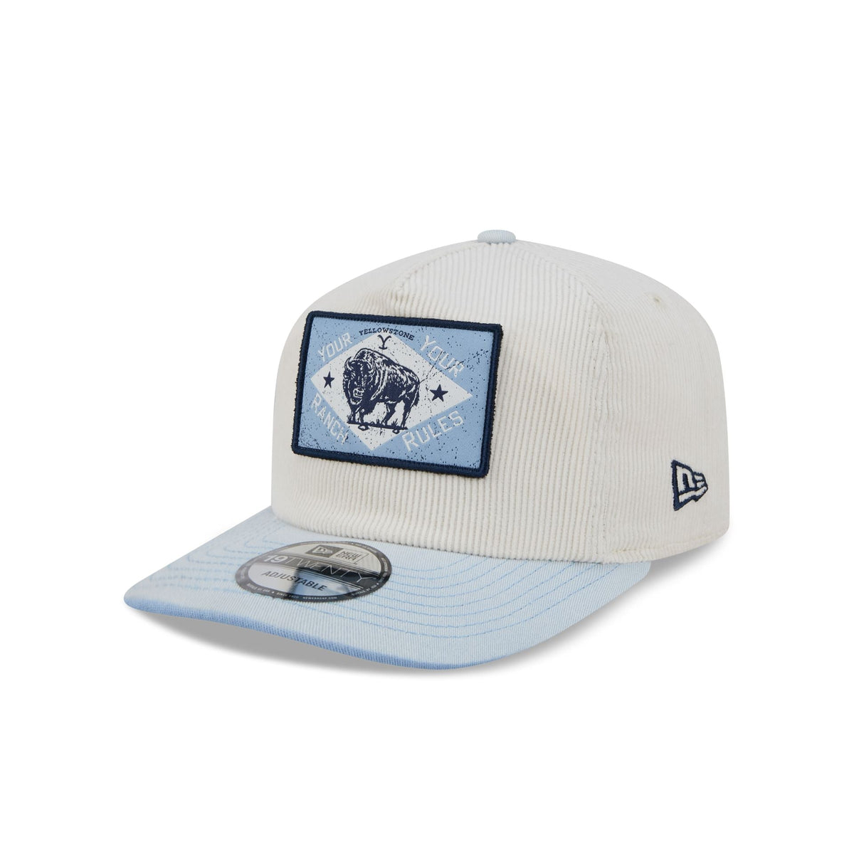 Yellowstone Chrome White Corduroy 19TWENTY Snapback Hat