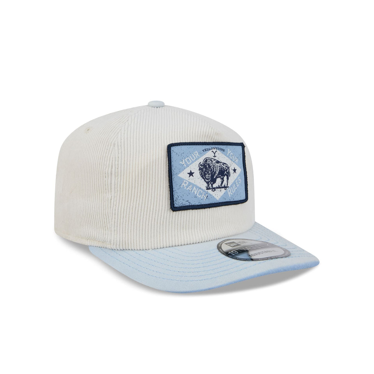 Yellowstone Chrome White Corduroy 19TWENTY Snapback Hat
