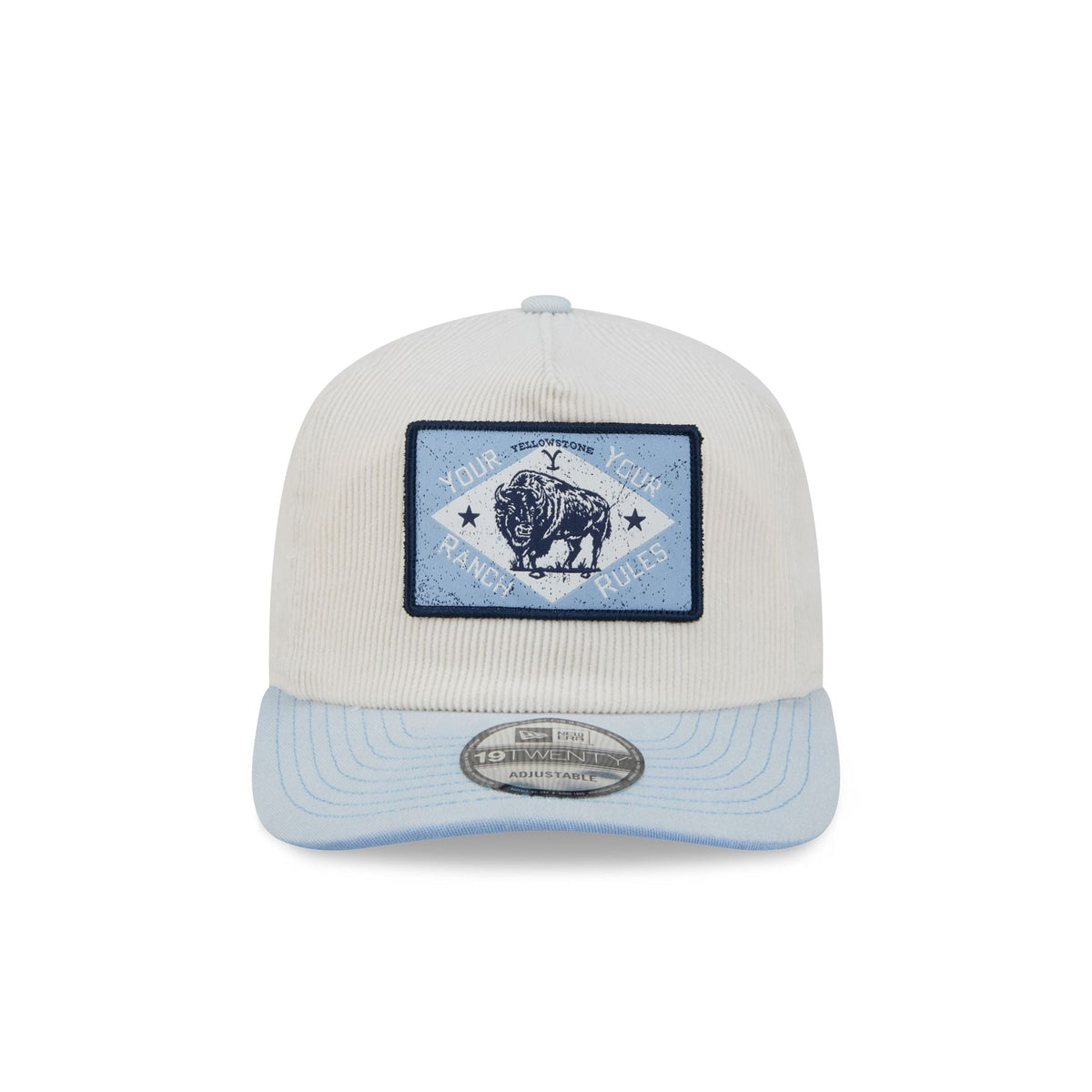 Yellowstone Chrome White Corduroy 19TWENTY Snapback Hat