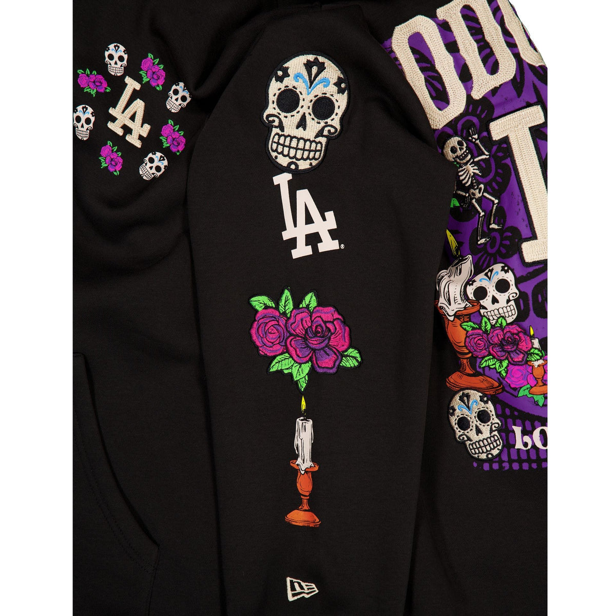 Los Angeles Dodgers Day of the Dead Black Hoodie
