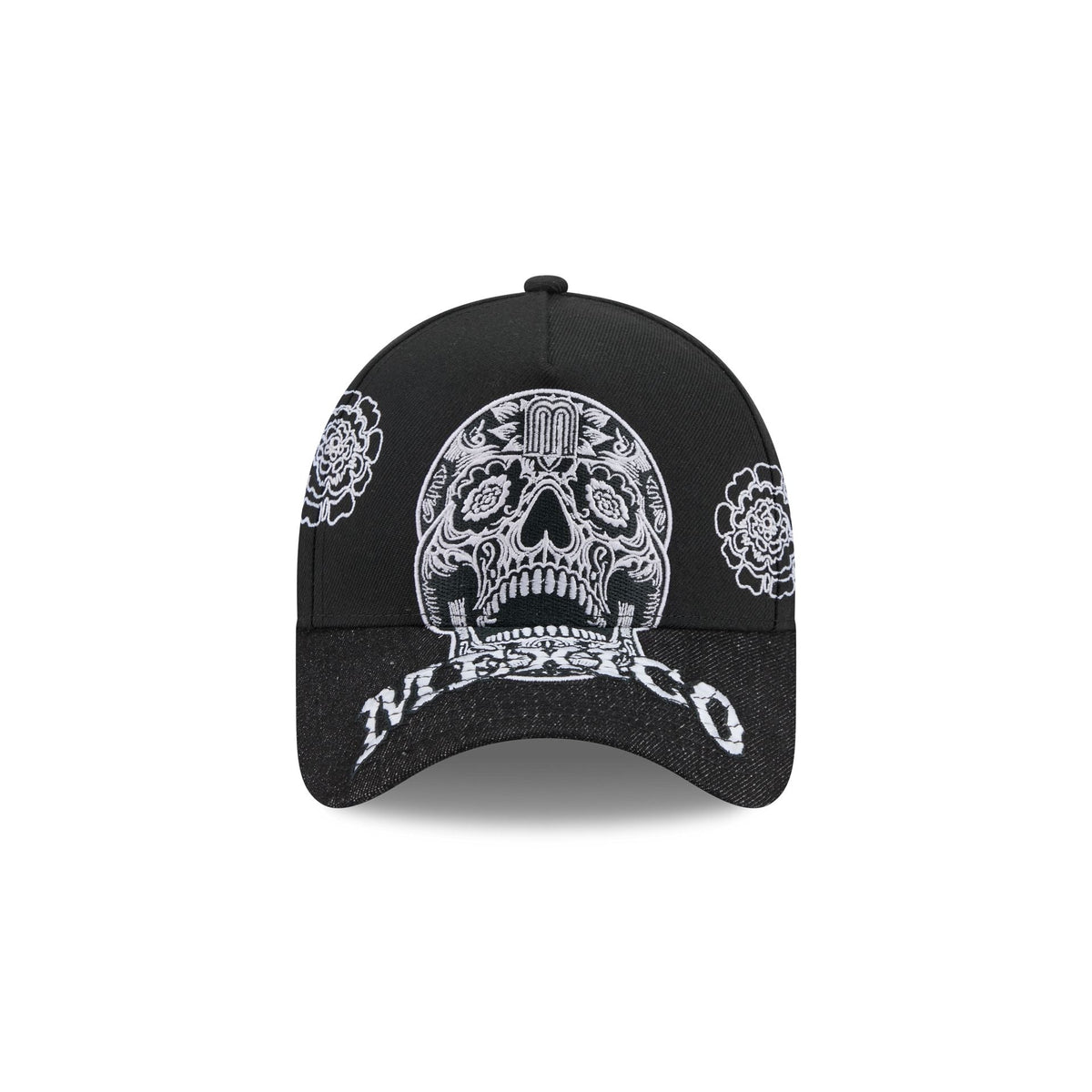 Mexico Baseball Day of the Dead Skull 9FORTY A-Frame Snapback Hat