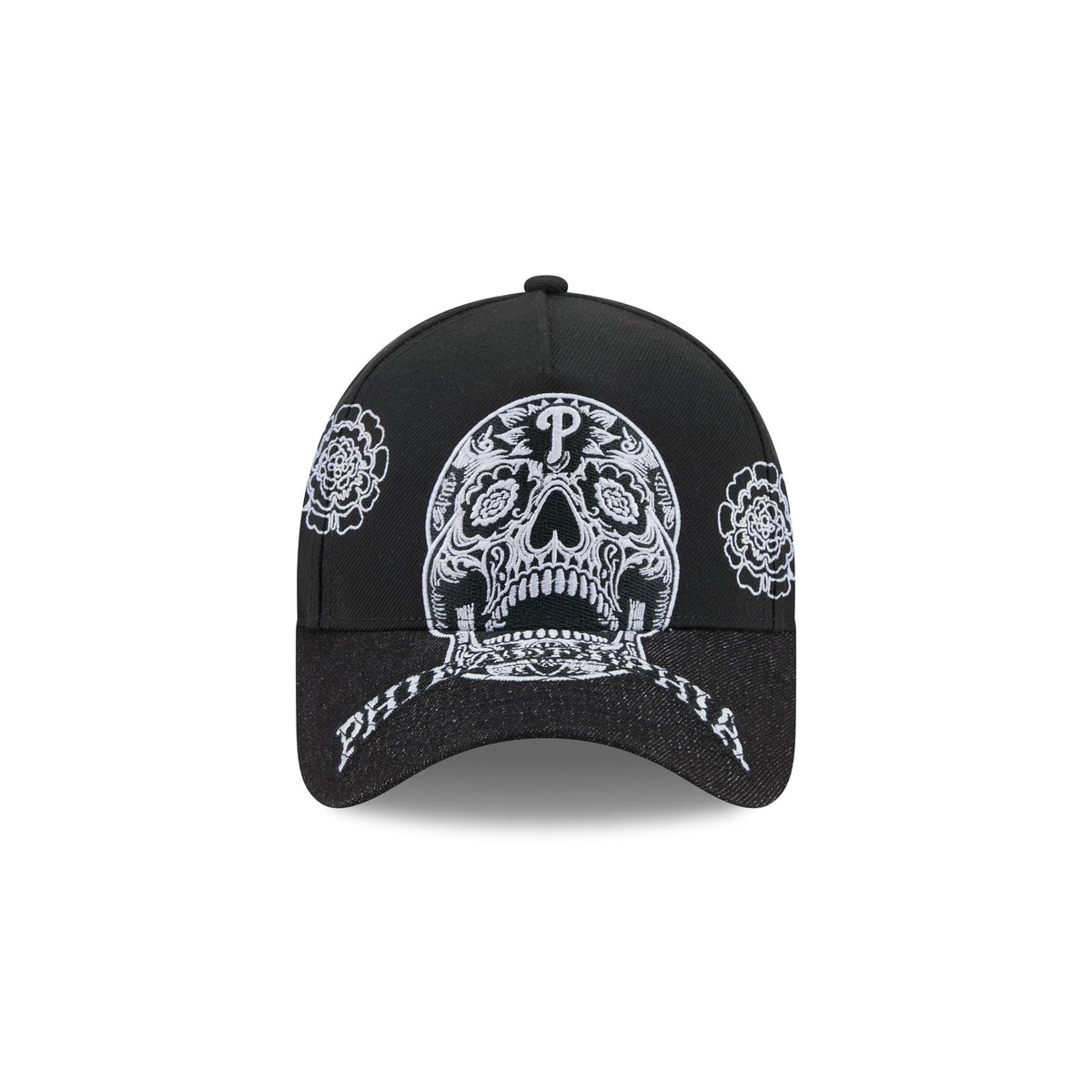 Philadelphia Phillies Day of the Dead Skull 9FORTY A-Frame Snapback Hat