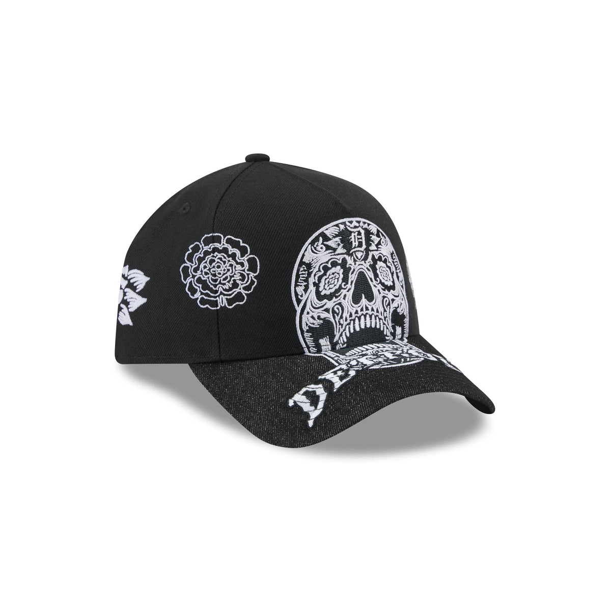 Detroit Tigers Day of the Dead Skull 9FORTY A-Frame Snapback Hat