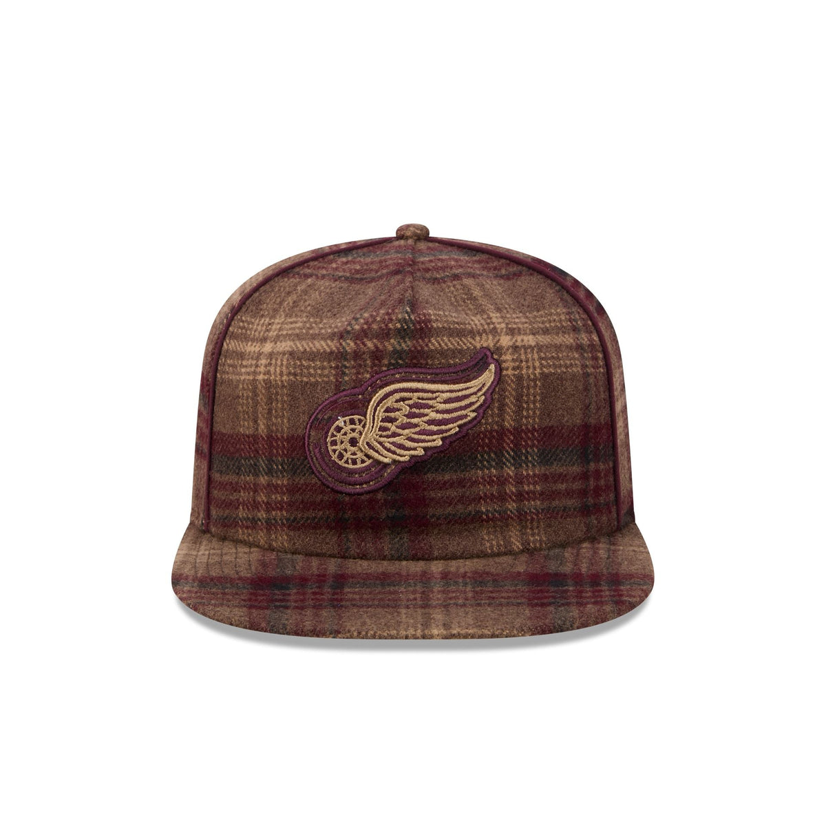 Detroit Red Wings Fall Plaid 19TWENTY Snapback Hat