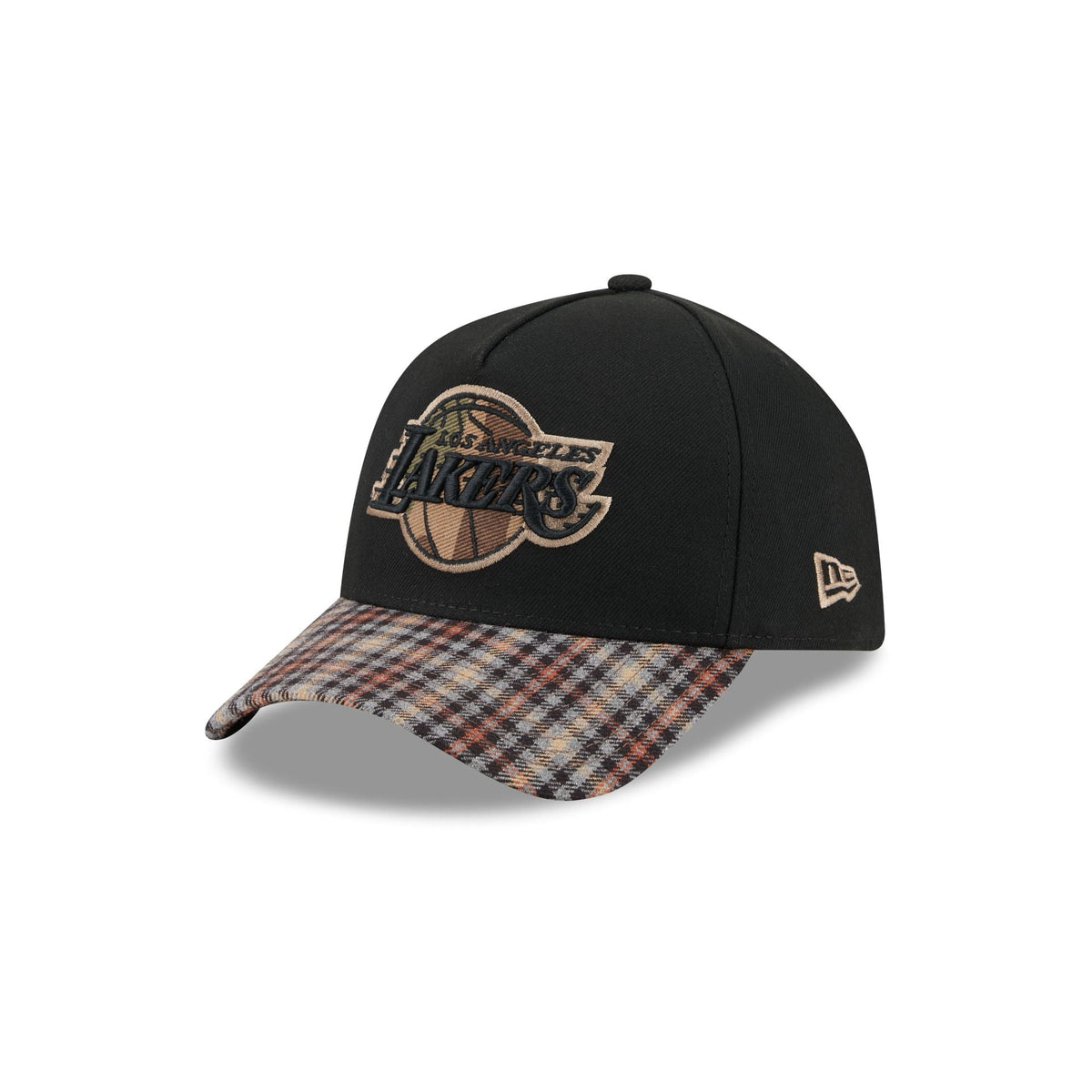 Los Angeles Lakers Fall Plaid Visor 59FORTY A-Frame Fitted Hat