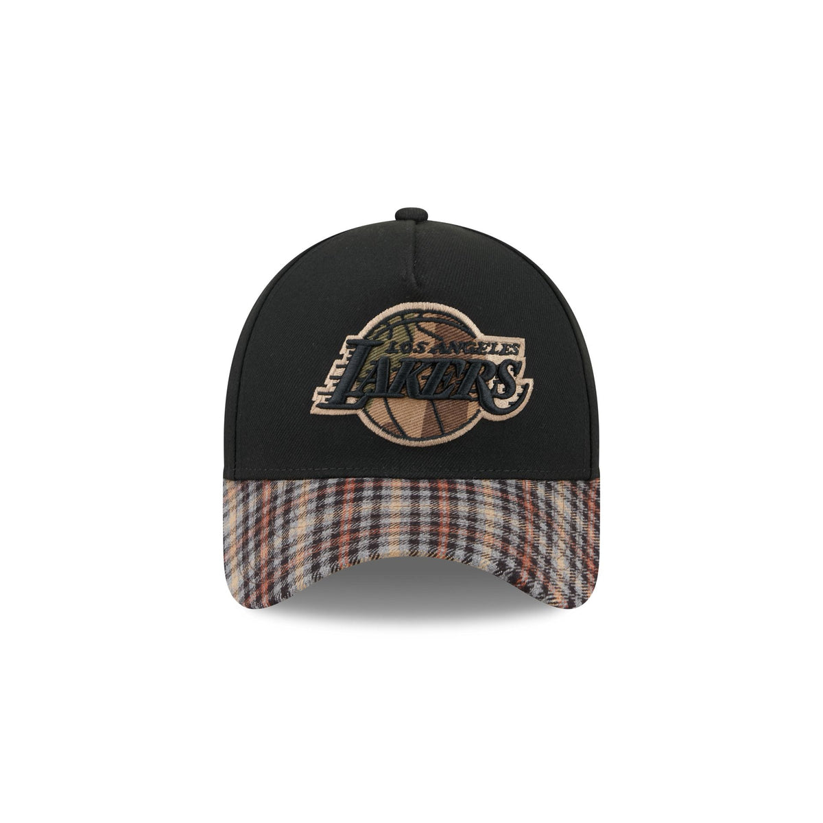 Los Angeles Lakers Fall Plaid Visor 59FORTY A-Frame Fitted Hat