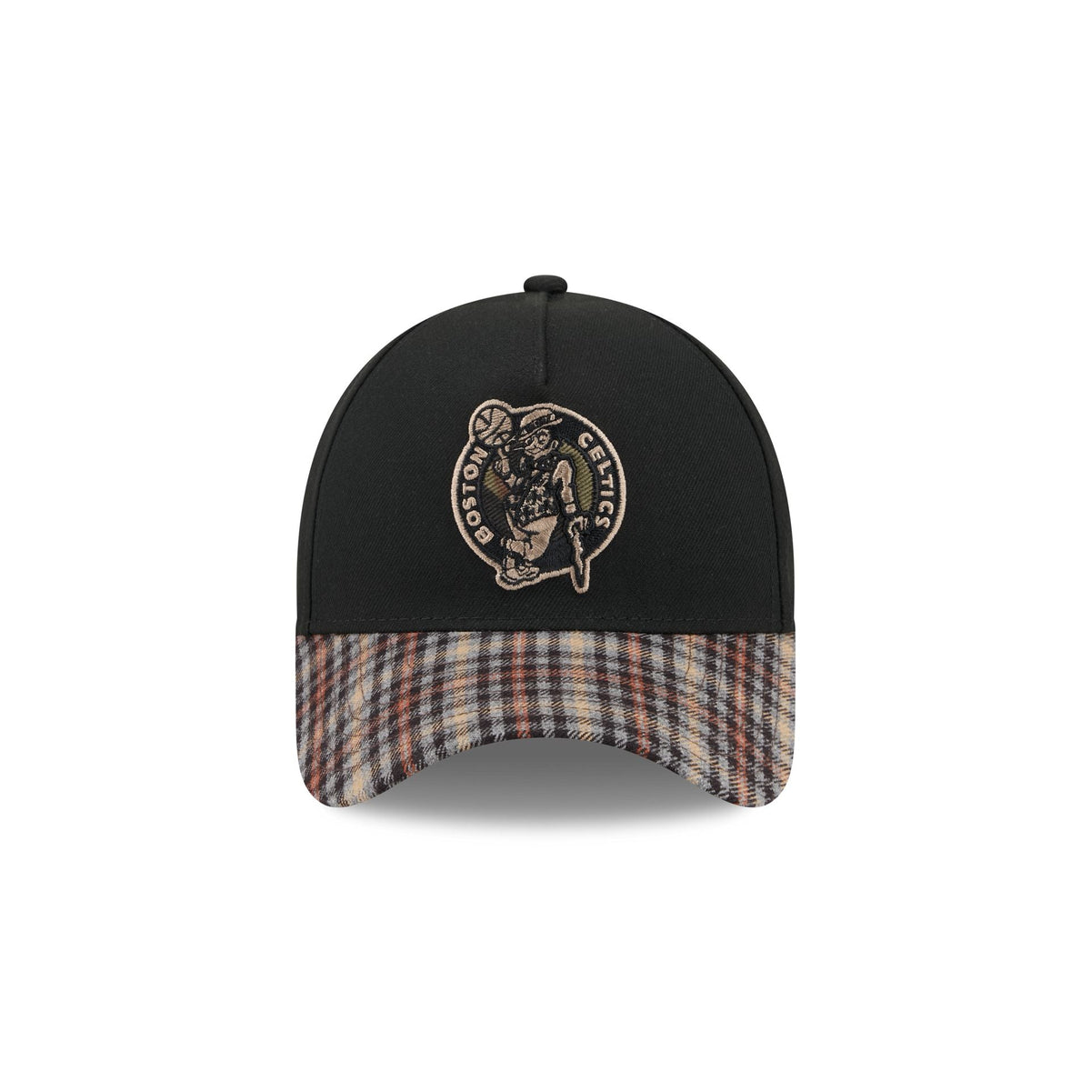 Boston Celtics Fall Plaid Visor 59FORTY A-Frame Fitted Hat