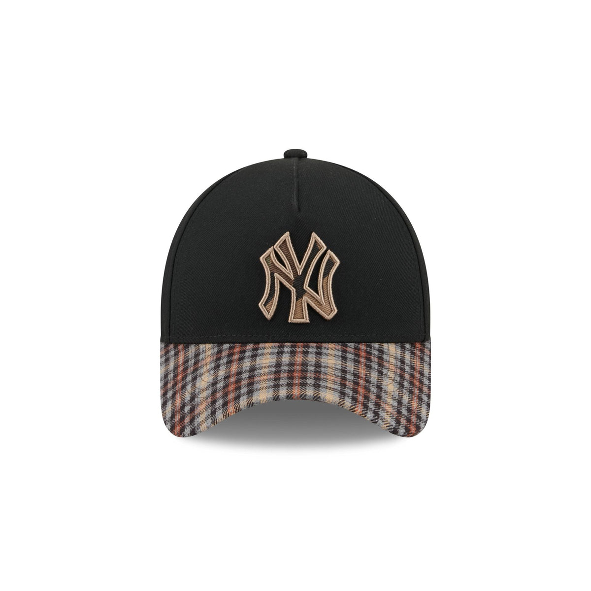 New York Yankees Fall Plaid Visor 59FORTY A-Frame Fitted Hat
