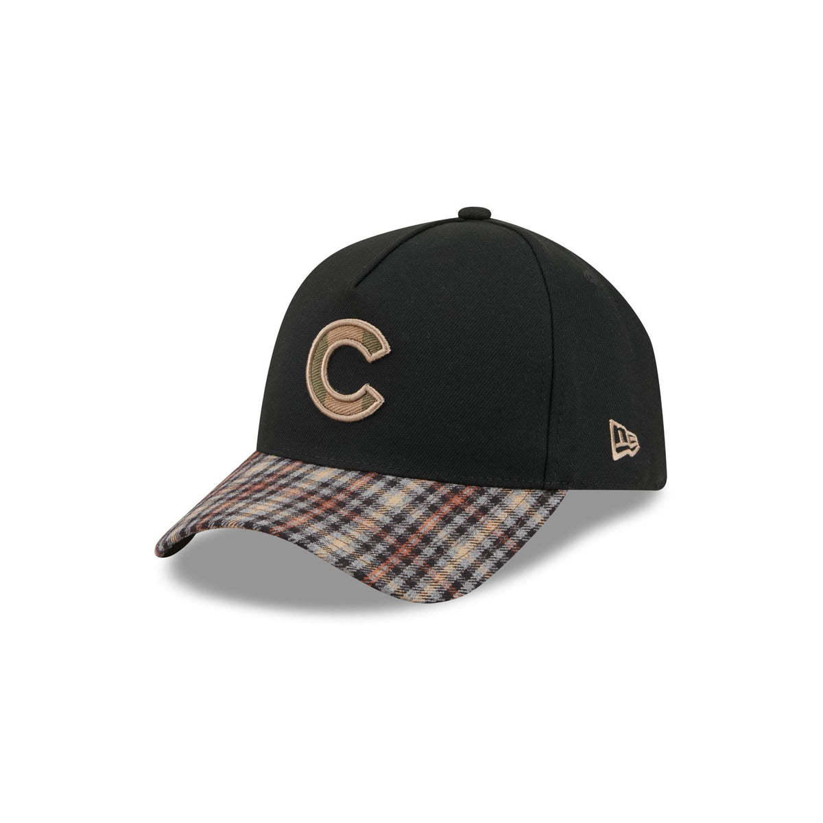 Chicago Cubs Fall Plaid Visor 59FORTY A-Frame Fitted Hat