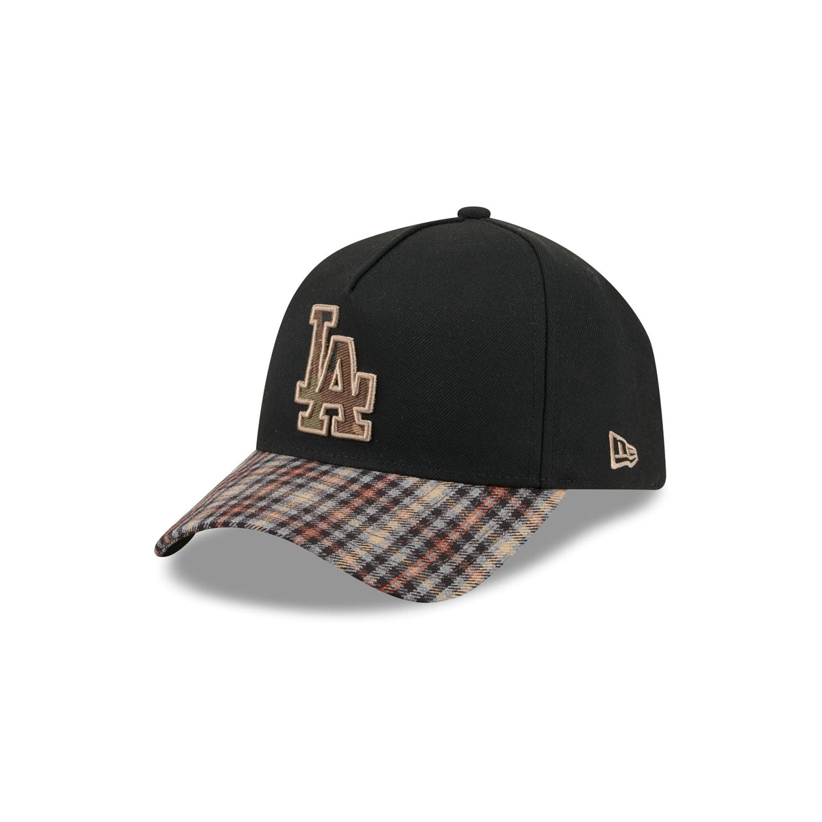 Los Angeles Dodgers Fall Plaid Visor 59FORTY A-Frame Fitted Hat