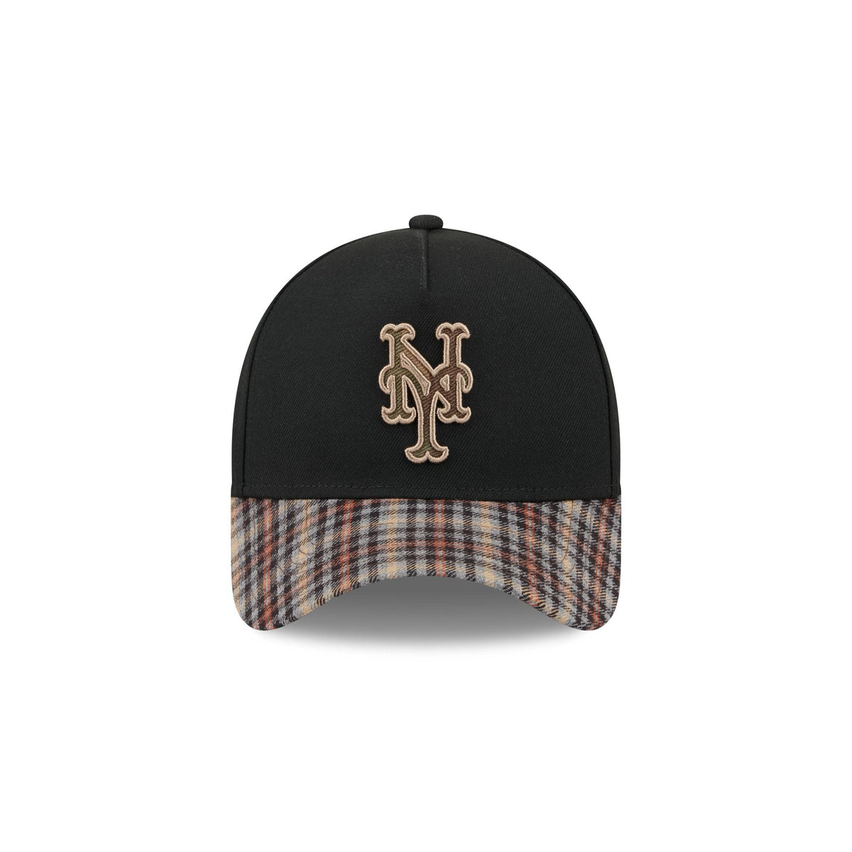 New York Mets Fall Plaid Visor 59FORTY A-Frame Fitted Hat