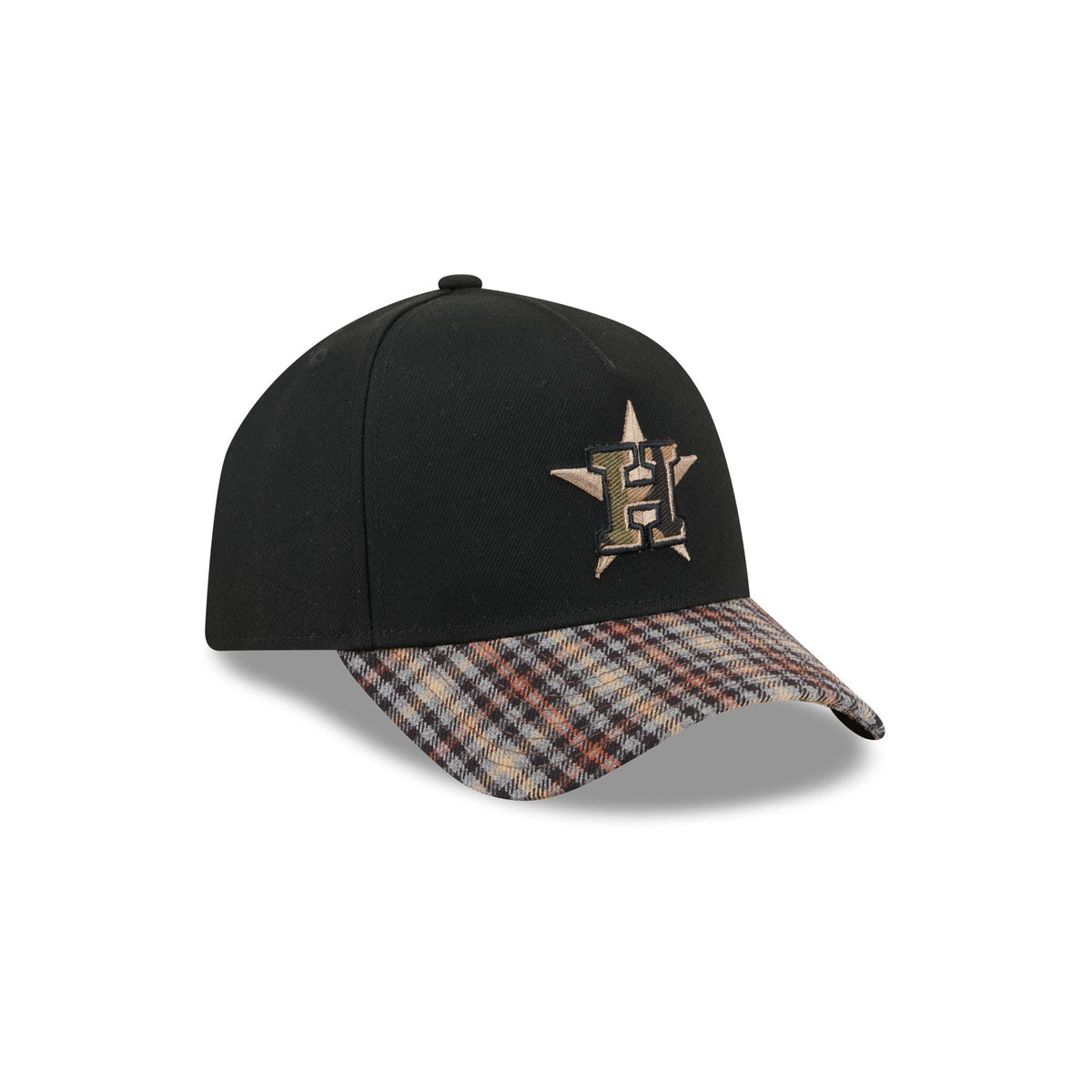 Houston Astros Fall Plaid Visor 59FORTY A-Frame Fitted Hat