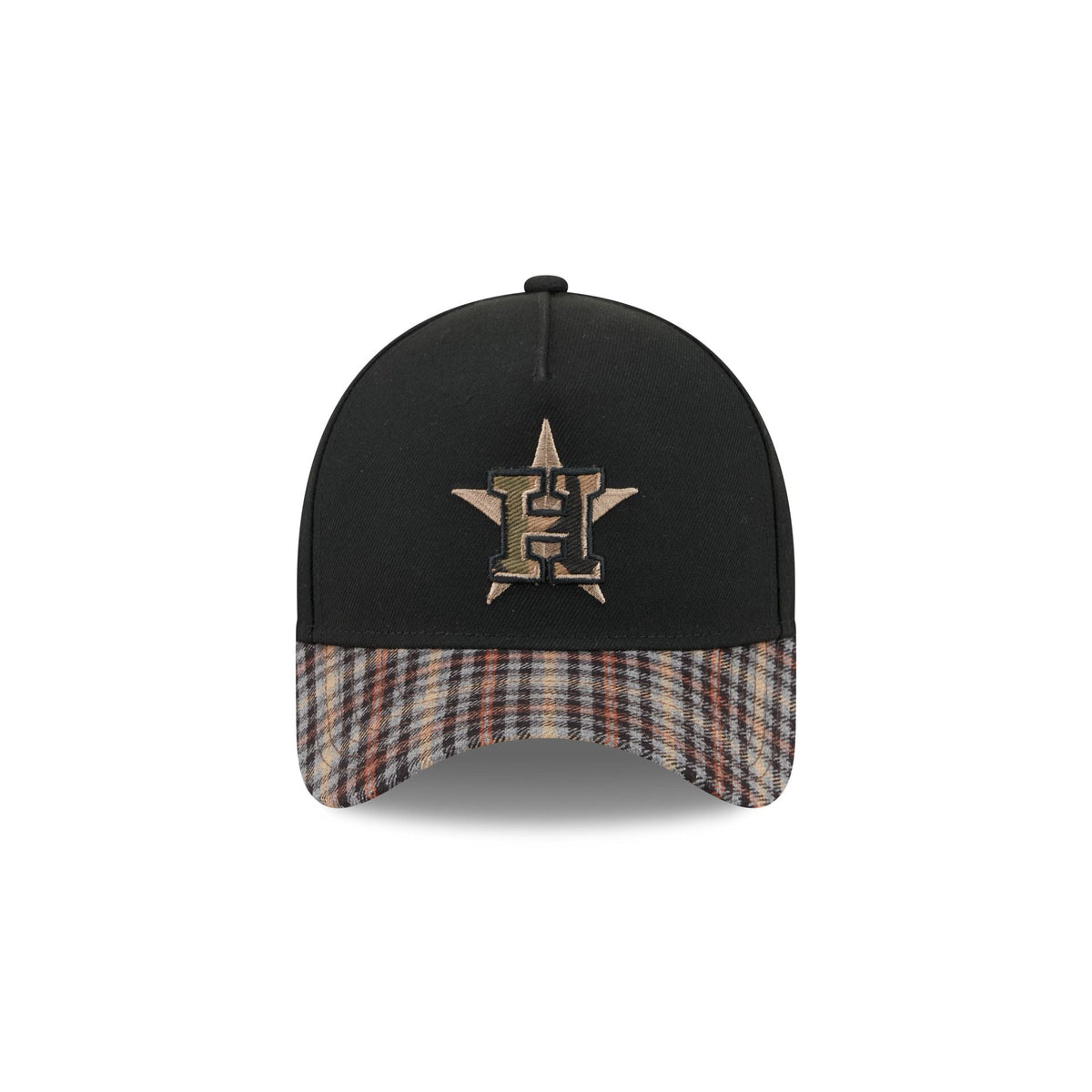 Houston Astros Fall Plaid Visor 59FORTY A-Frame Fitted Hat