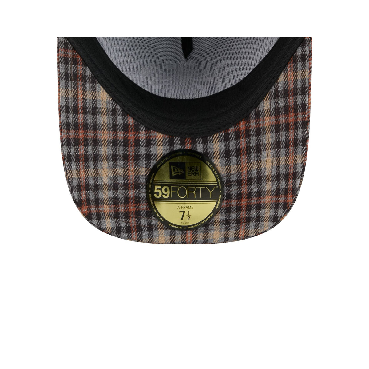 Houston Astros Fall Plaid Visor 59FORTY A-Frame Fitted Hat
