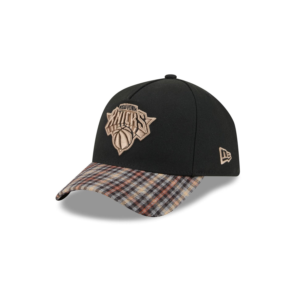 New York Knicks Fall Plaid Visor 59FORTY A-Frame Fitted Hat