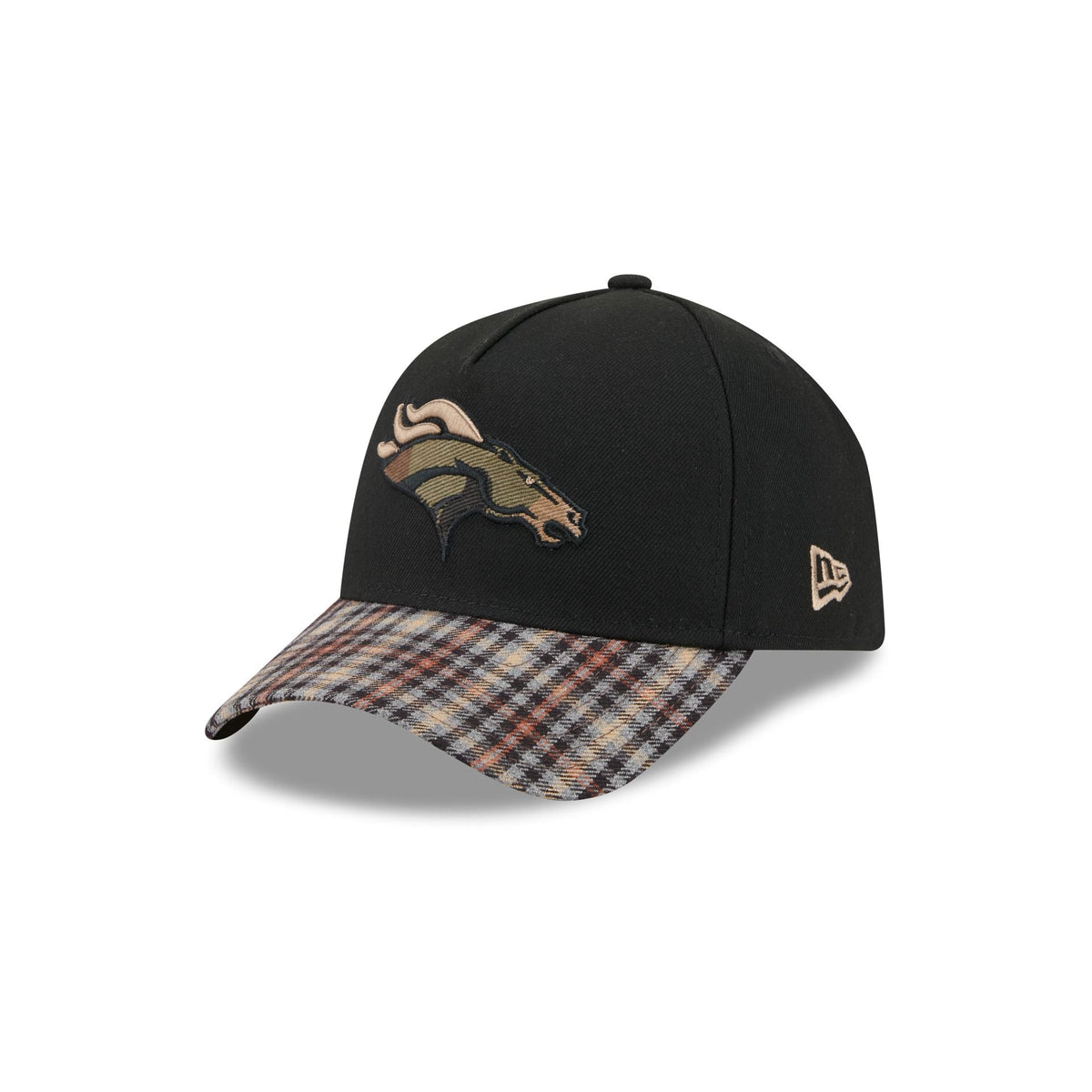 Denver Broncos Fall Plaid Visor 59FORTY A-Frame Fitted Hat