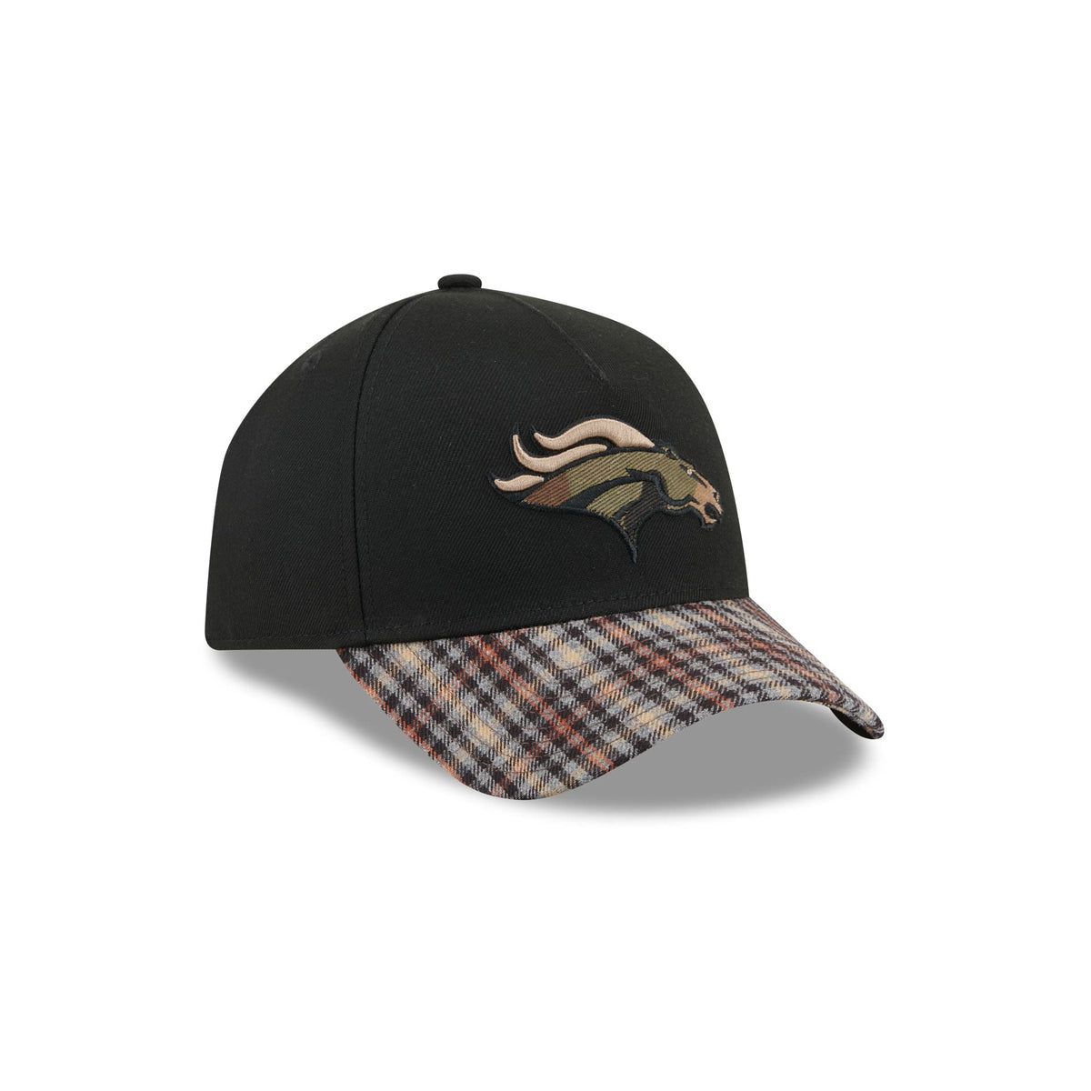 Denver Broncos Fall Plaid Visor 59FORTY A-Frame Fitted Hat