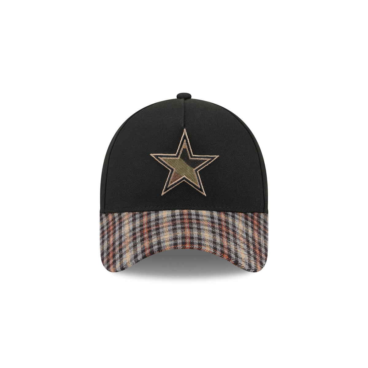 Dallas Cowboys Fall Plaid Visor 59FORTY A-Frame Fitted Hat