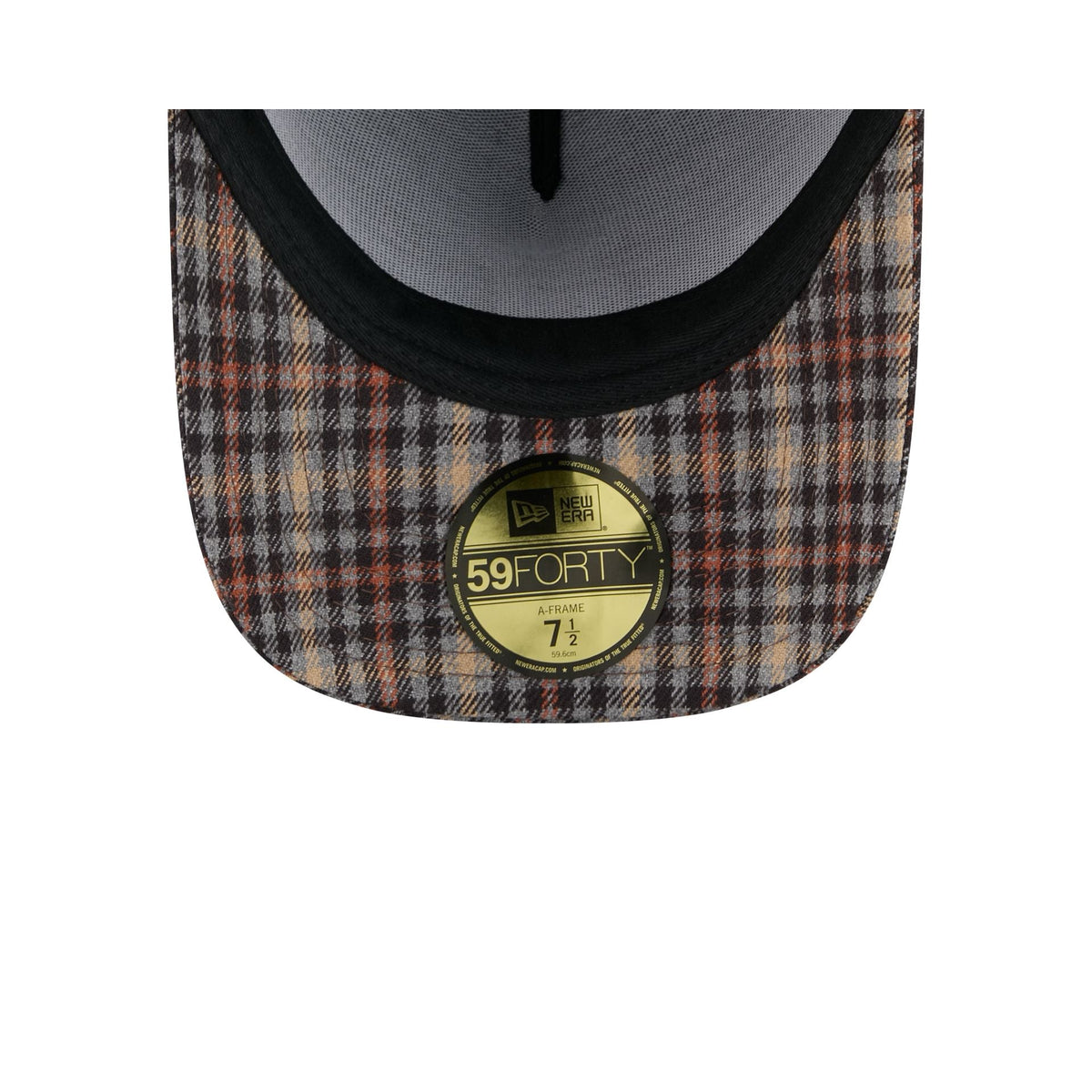 Detroit Tigers Fall Plaid Visor 59FORTY A-Frame Fitted Hat