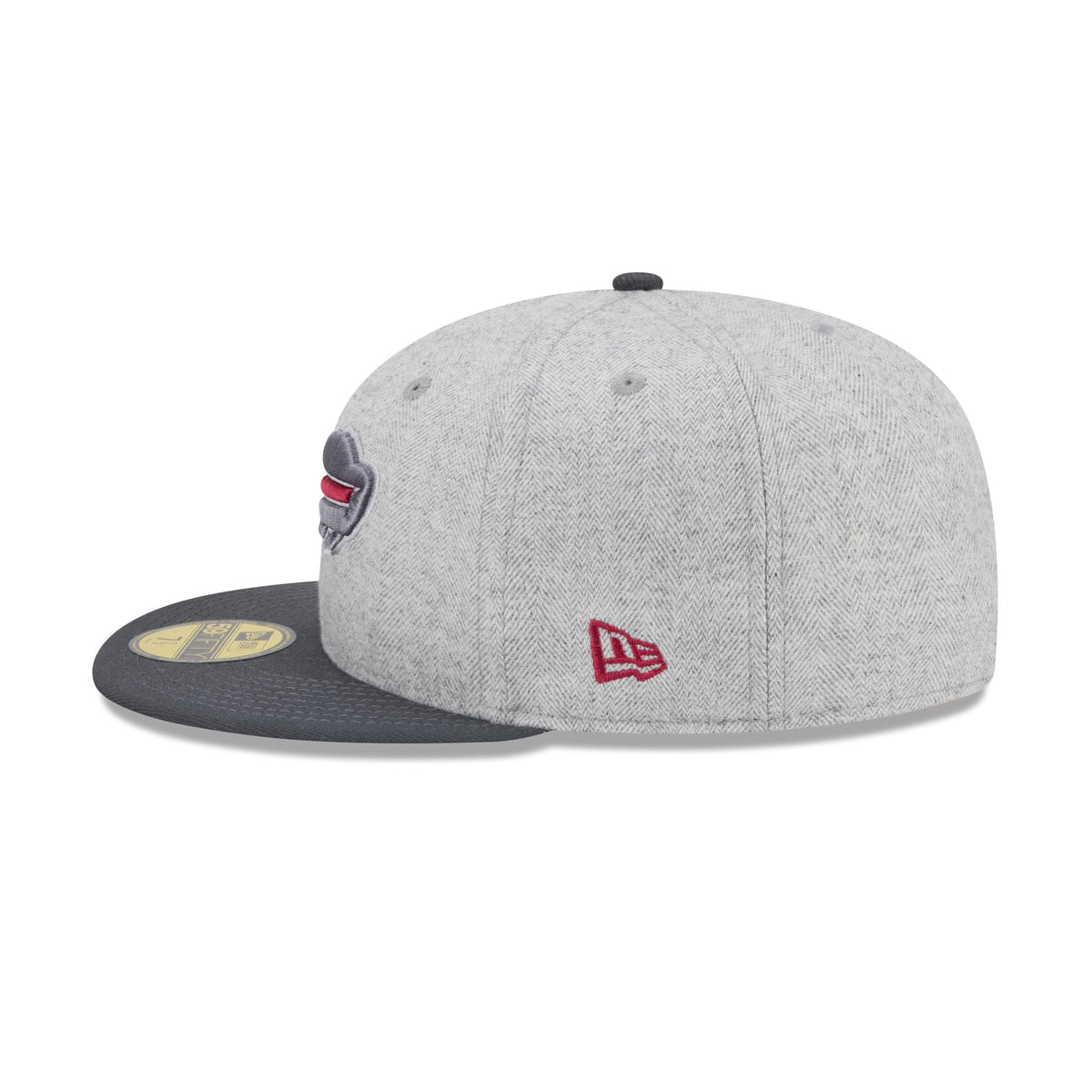 Buffalo Bills Gray Herringbone 59FIFTY Fitted Hat