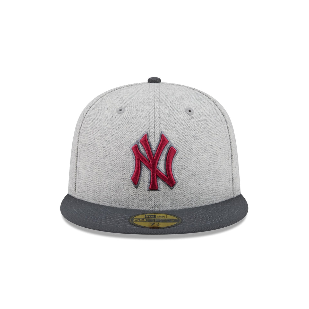 New York Yankees Gray Herringbone 59FIFTY Fitted Hat