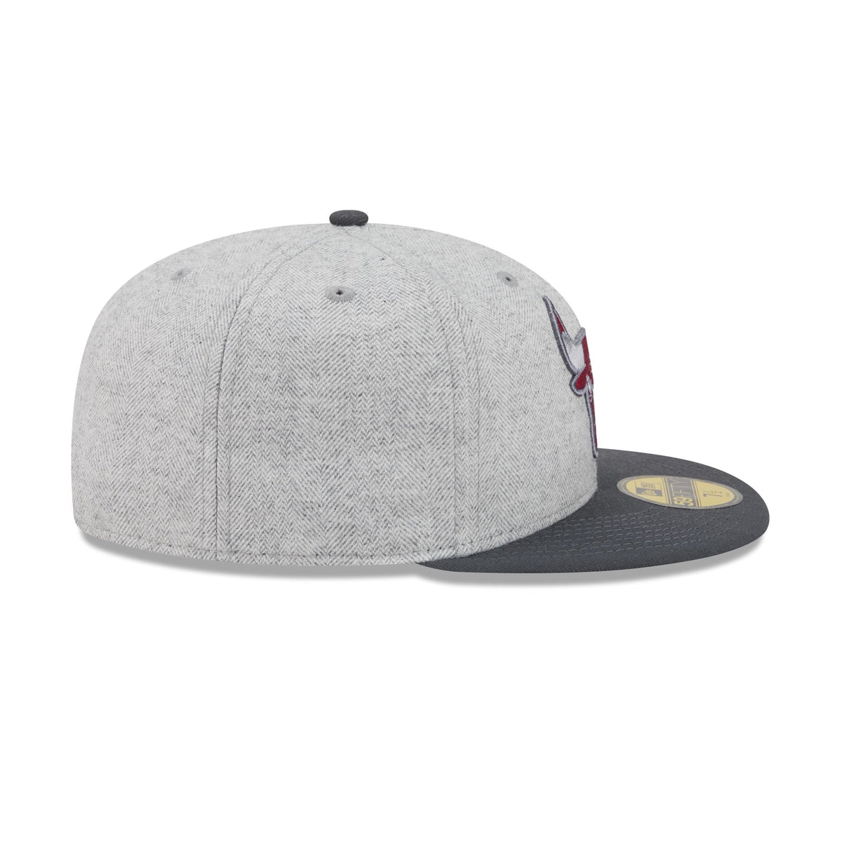 Chicago Bulls Gray Herringbone 59FIFTY Fitted Hat