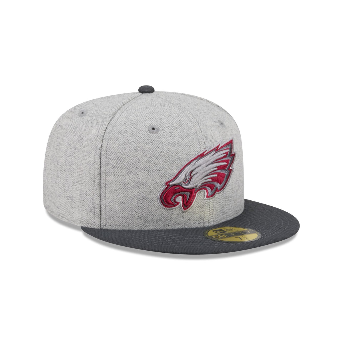 Philadelphia Eagles Gray Herringbone 59FIFTY Fitted Hat
